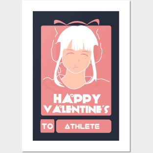 Gilrs in Happy Valentines Day to Athlete Posters and Art